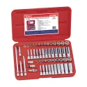 Genius GS-255MS MET & SAE Socket Set (55 pieces) 1/4" Dr.