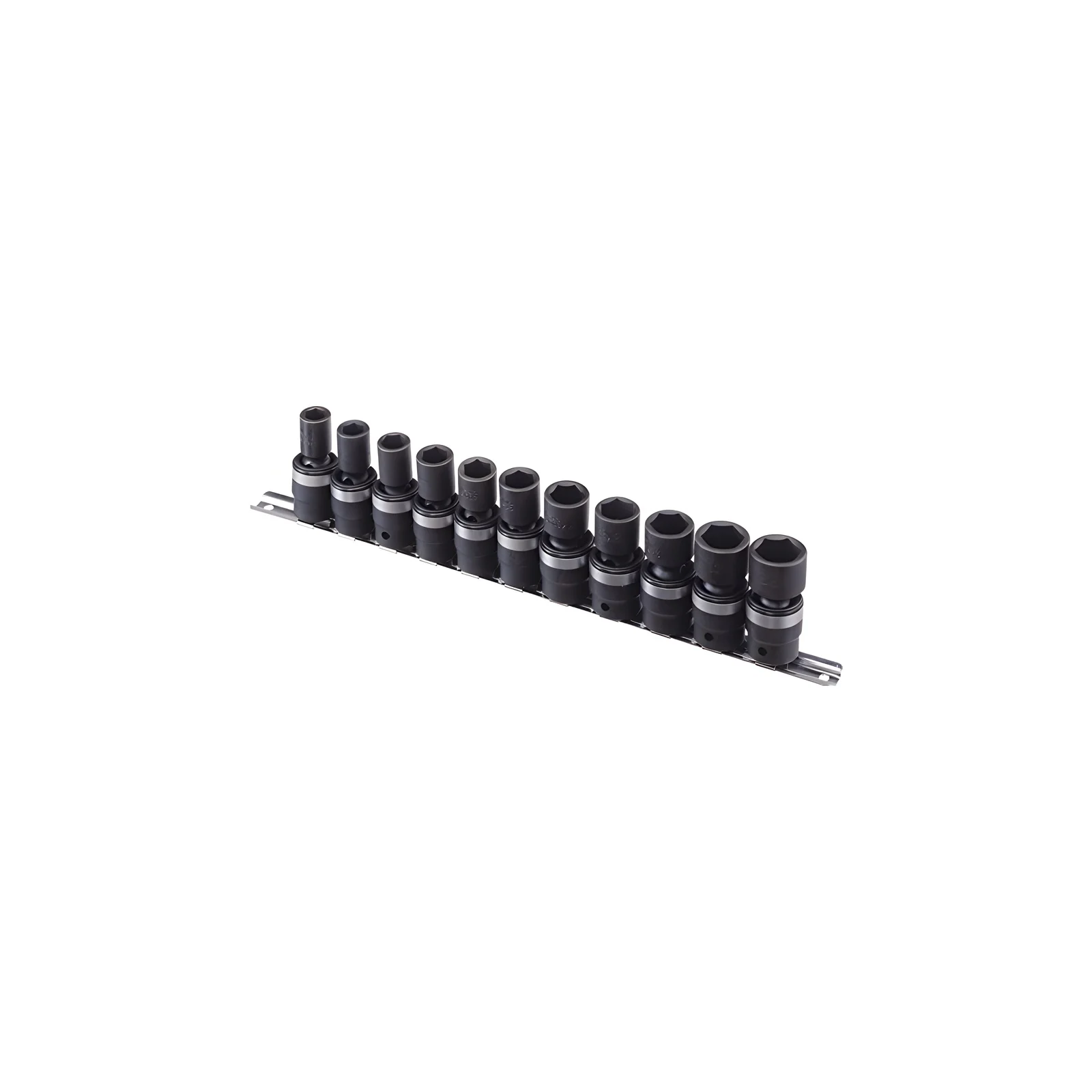 Ensemble de douilles pivotantes à chocs à embouts hexagonaux MET 1/2" x 11mm à 22mm ( 11 pièces) Genius TG-411M