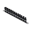 Ensemble de douilles pivotantes à chocs à embouts hexagonaux MET 3/8" x 8mm à 19mm ( 12 pièces) Genius TG-312M
