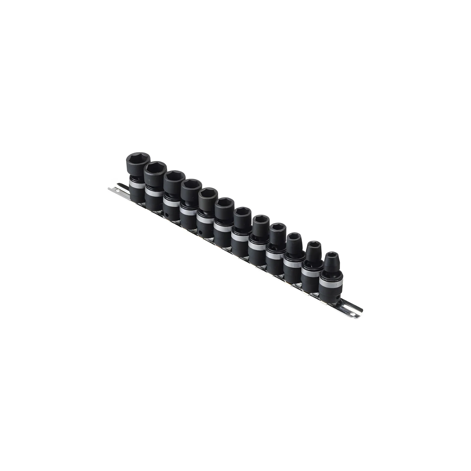 Genius TG-312M MET Hex Impact Socket Swivel Set (12 pieces) 8mm to 19mm x 3/8" Dr.
