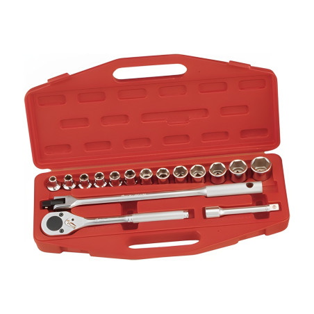 Genius GS-416S SAE socket set (16 pieces) 1 1/2" Dr.
