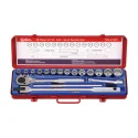 Ensemble de douilles SAE 1/2" x 5/16" à 1" (18 pièces) Genius TW-418S