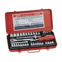 Ensemble de douilles SAE 1/4" (37 pièces) Genius GS-237S