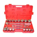 Rodac H11LD755 SAE triple chrome plated forged steel hex socket set (21 pieces) x 7/8" to 2" x 3/4" Dr. 6 Pt.