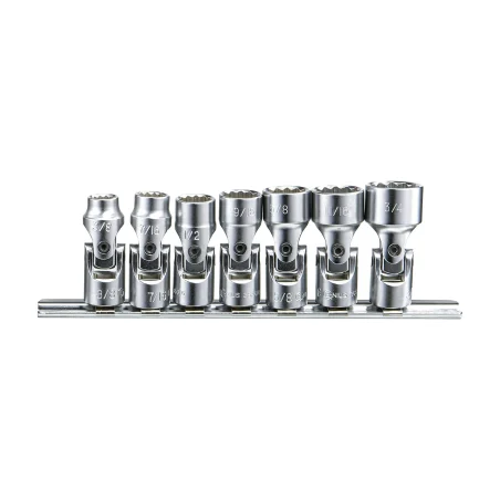Genius US-307S SAE universal socket set (7 pieces) x 3/8" to 3/4" x 3/8" Dr.