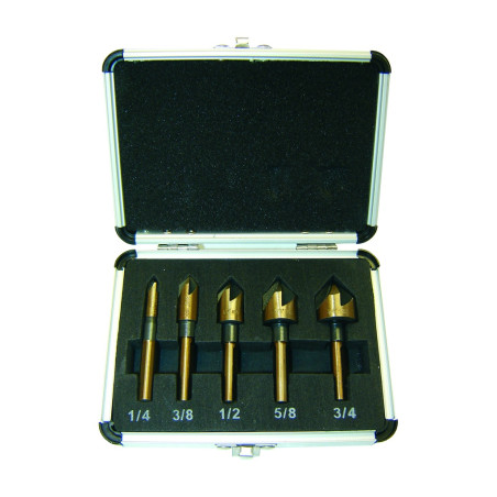 Rodac 5-Piece Industrial Countersink Bit Set