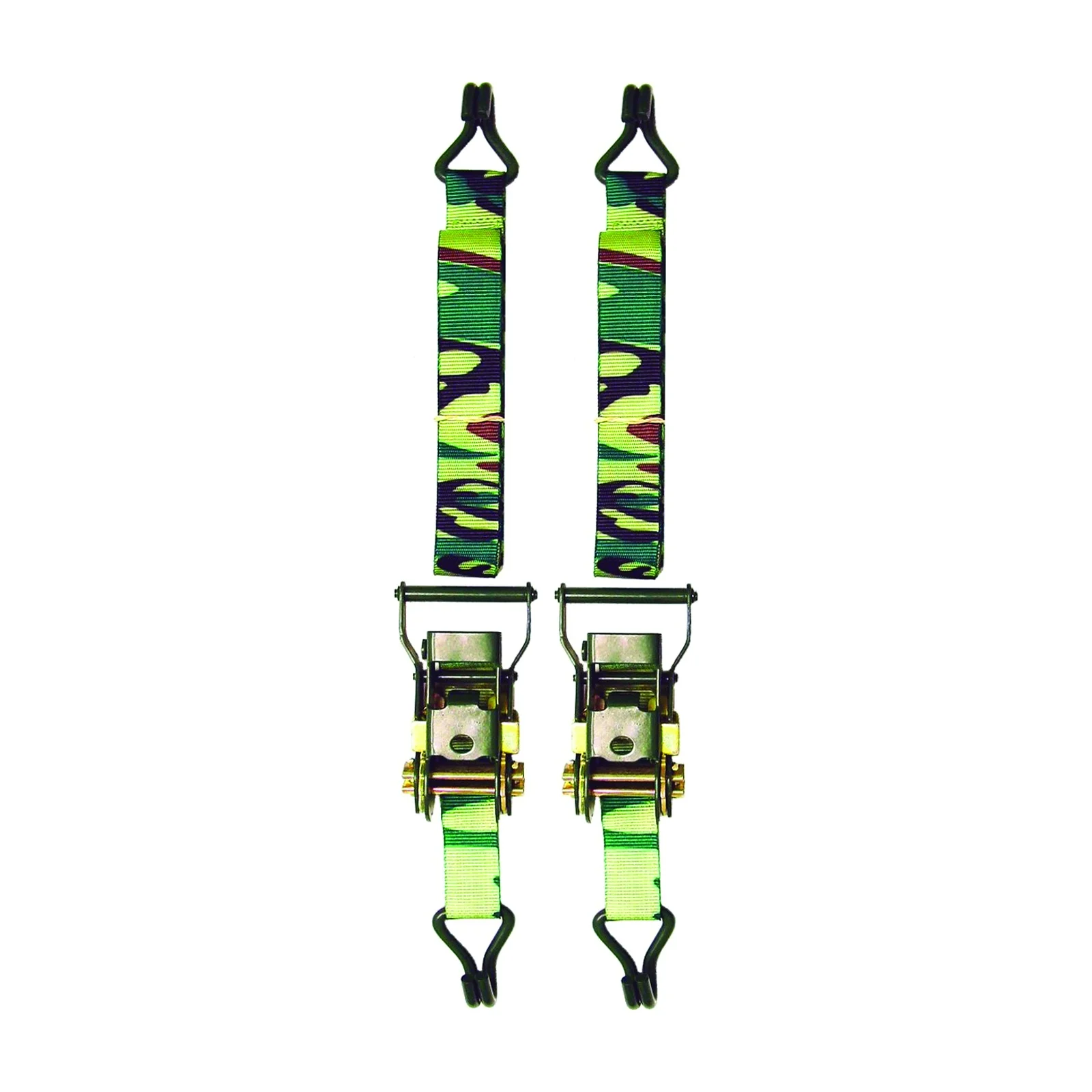 Rodac 64408-15 Camouflage ratchet strap set 15' 1,500 lb. x 1"