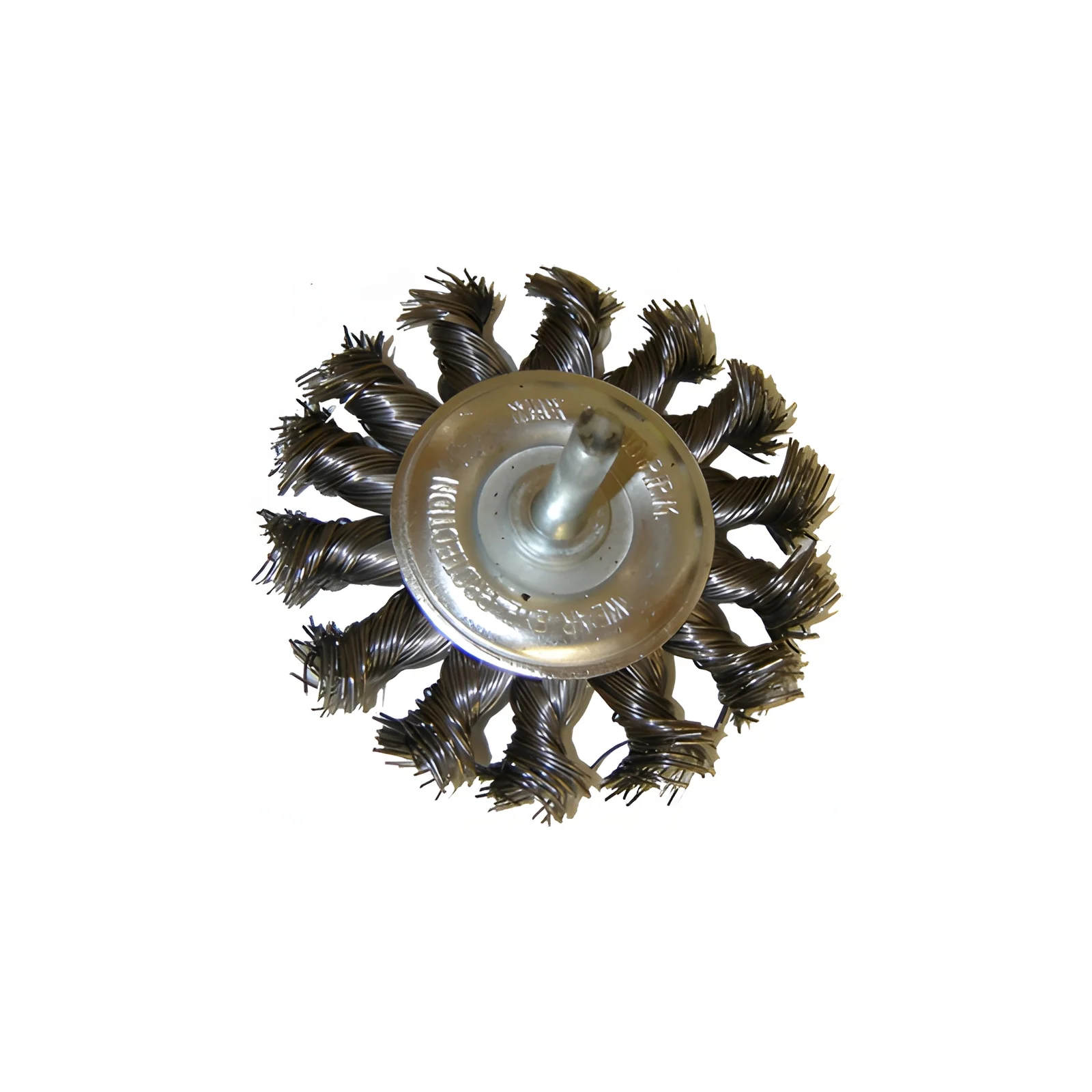 Rodac SAT314 circular knotted wire brush 3" with 1/4" shank