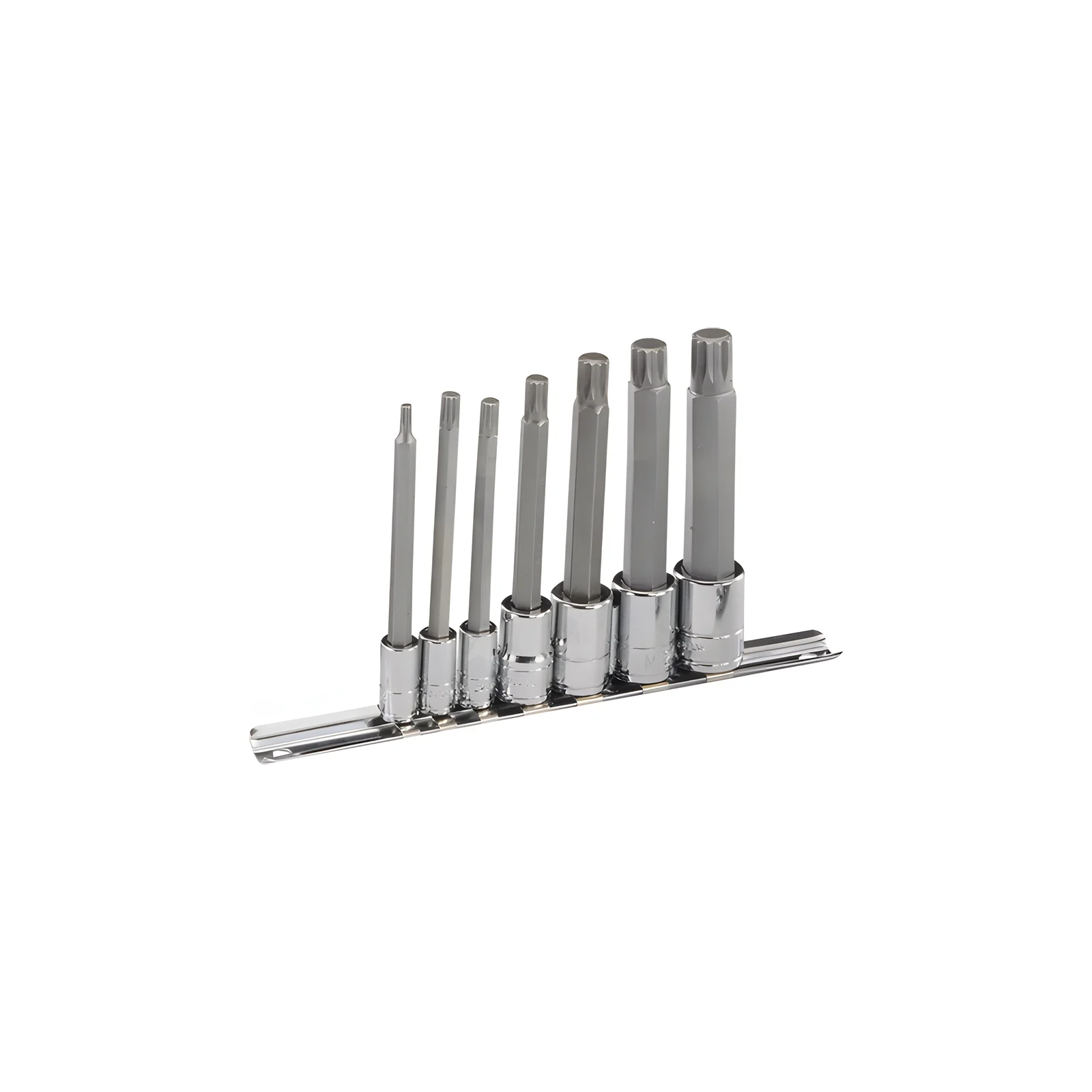 Genius BS-2307TL Triple Square Bit Set (7 pieces) M4 to M14 x 1/4" and 3/8" Dr.
