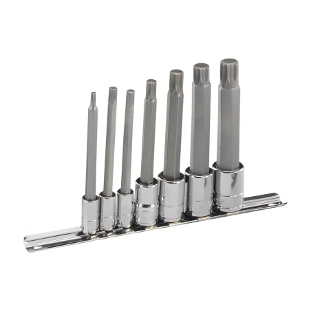 Genius BS-2307TL Triple Square Bit Set (7 pieces) M4 to M14 x 1/4" and 3/8" Dr.