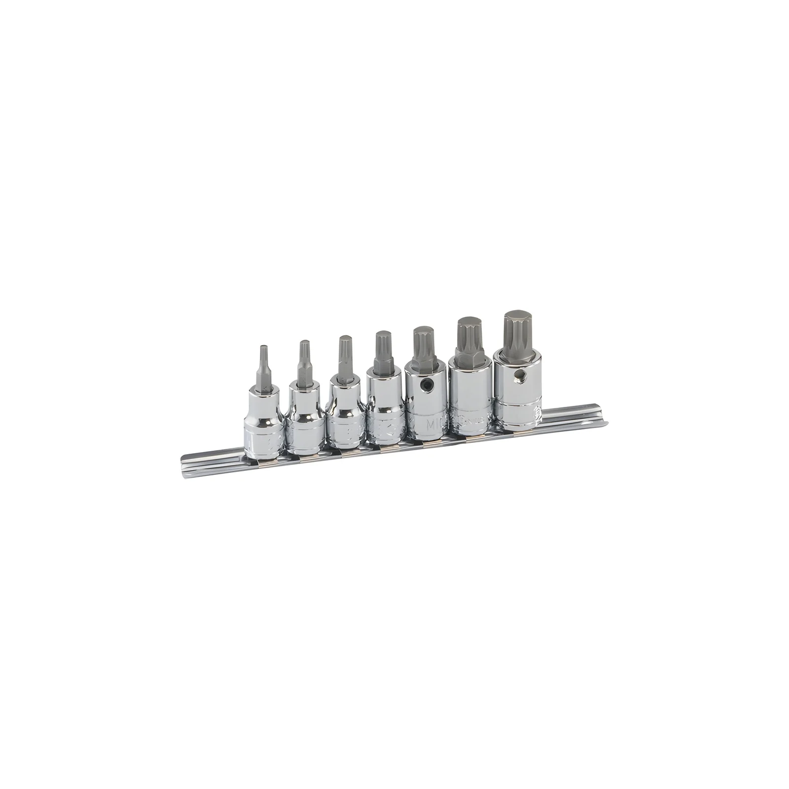 Ensemble d'embouts à triple carrés 3/8" x M4 à M14 (7 pièces) Genius BS-307M