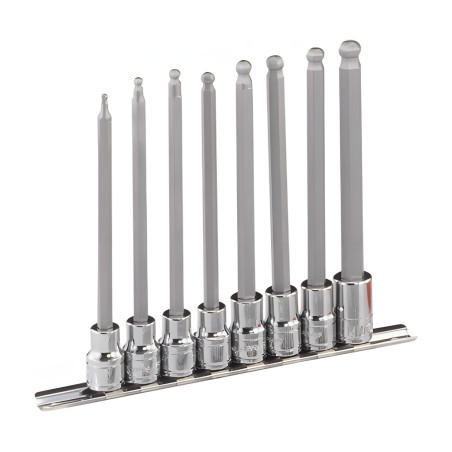 Ensemble d'embouts allen wooble MET 3/8" x 3mm à 10mm (8 pièces) Genius BS-308WHL
