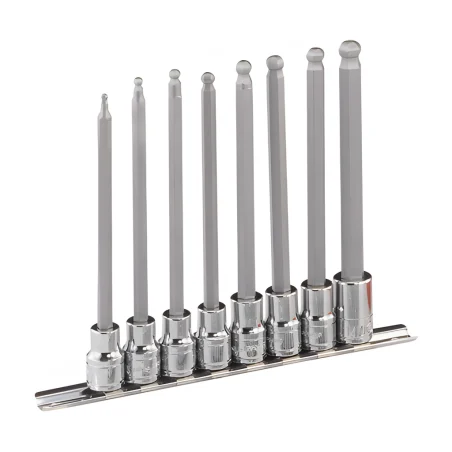 Genius BS-308WHL MET wobble Allen bit set (8 pieces) 3mm to 10mm x 3/8" Dr.