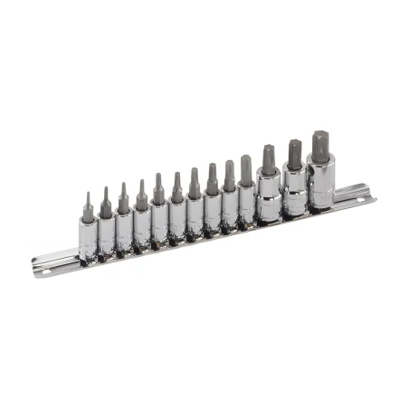 Genius BS-2313TP torx safety bit set (13 pieces) T7 to T55 1/4" and 3/8" Dr.