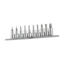 Genius BS-310TA torx safety bit set (10 pieces) T10 to T55 x 3/8" Dr.