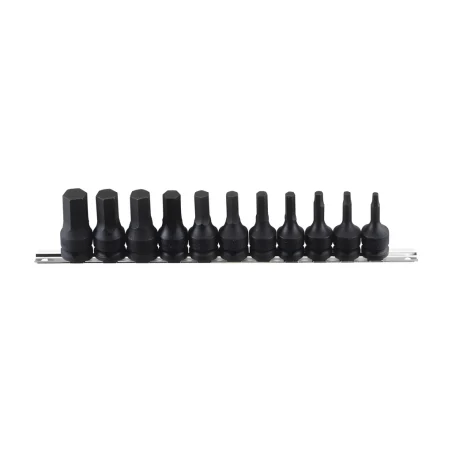 Genius TH-411M MET hex bit socket set (11 pieces) 5mm to 19mm x 1/2" Dr.