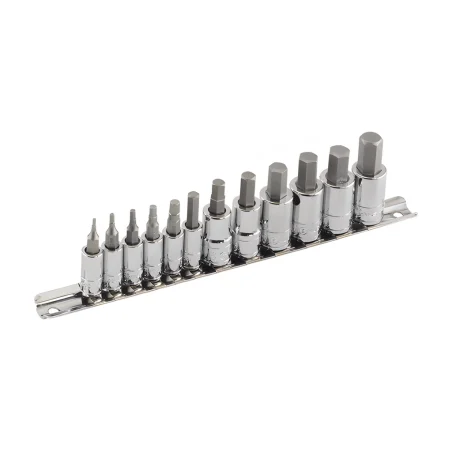 Genius BS-2312H MET hex bit socket set (12 pieces) 2mm to 12mm x 1/4" and 3/8" Dr.