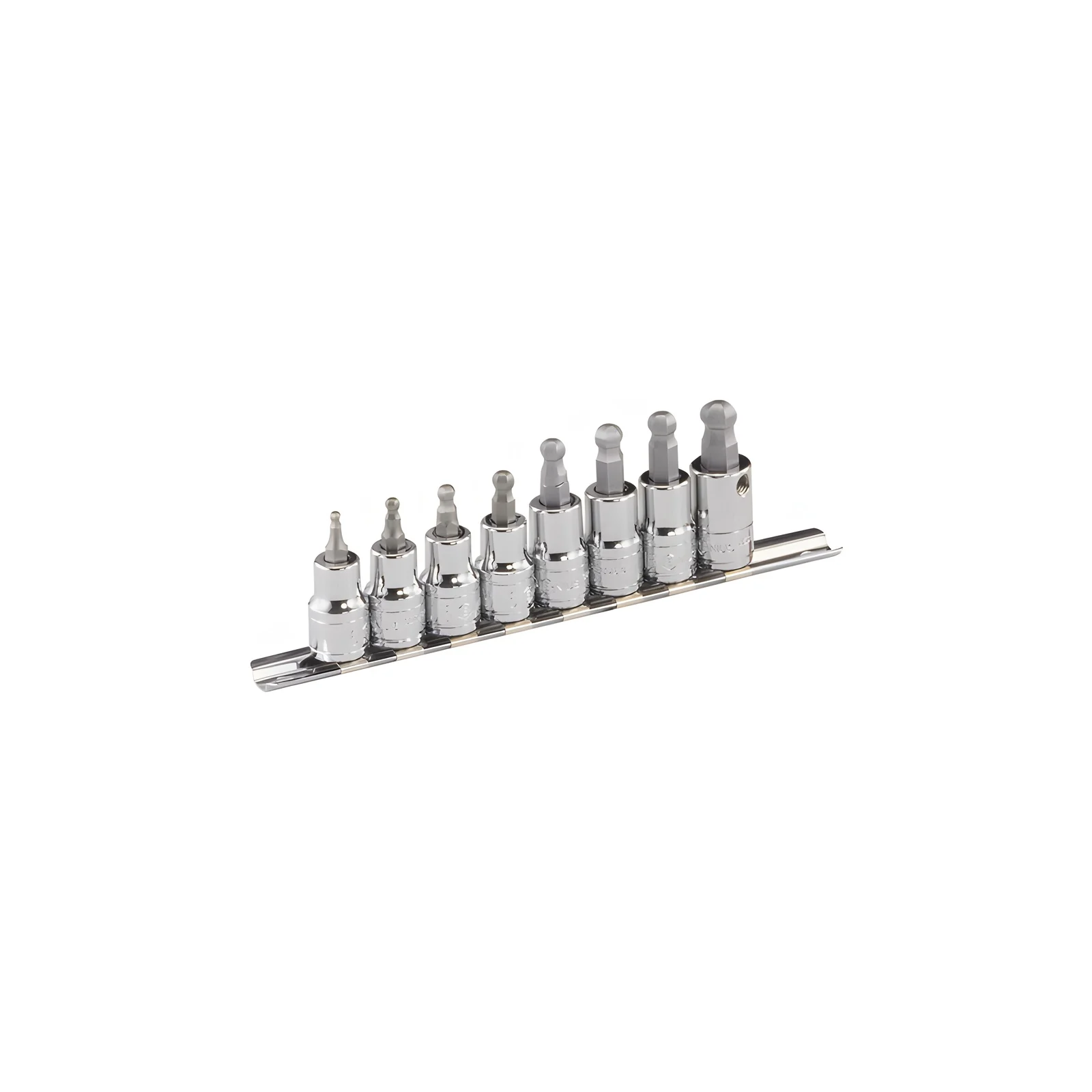 Ensemble d'embouts hexagonaux MET 3/8" x 3mm à 10mm (8 pièces) Genius BS-308WH
