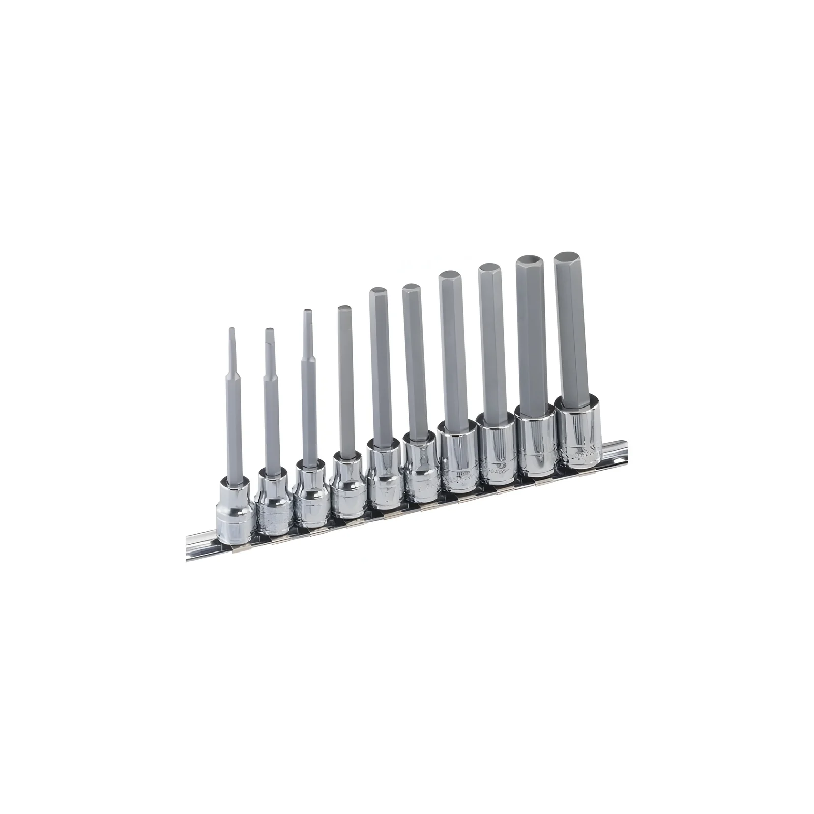 Genius BS-310HML MET hex bit socket set (10 pieces) 3mm to 12mm x 3/8" Dr.