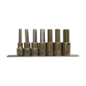 Genius BS-407H SAE hex bit socket set (7 pieces) 1/2" x 5/16" to 3/4"