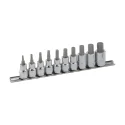 Genius BS-310HS SAE hex bit socket set (10 pieces) 3/8" x 1/8" to 1/2"