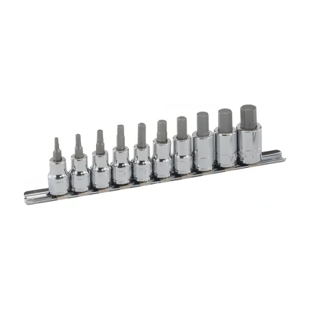 Genius BS-310HS SAE hex bit socket set (10 pieces) 3/8" x 1/8" to 1/2"