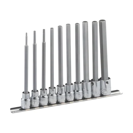Genius BS-310HSL SAE hex bit socket set (10 pieces) 3/8" x 1/8" to 1/2"