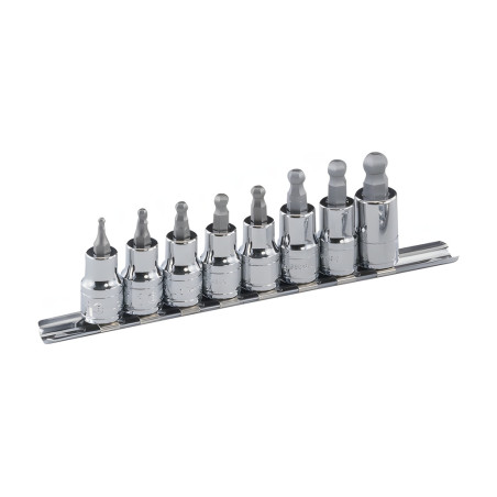 Ensemble d'embouts hexagonaux SAE 3/8" x 1/8" à 3/8" (8 pièces) Genius BS-308WHS
