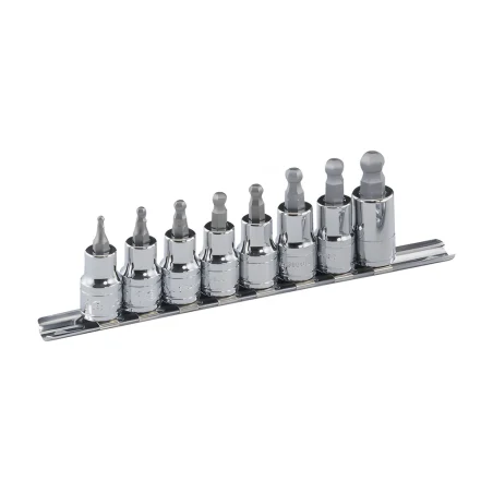 Genius BS-308WHS SAE hex bit socket set (8 pieces) 3/8" x 1/8" to 3/8"