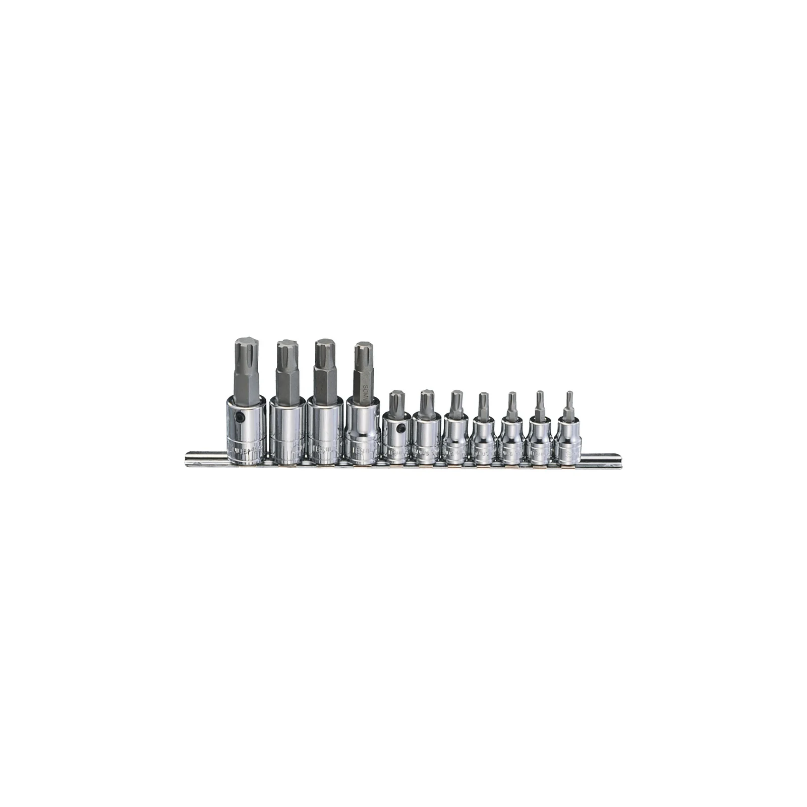 Genius BS-3411S Ribe bit set (11 pieces) M4 to M16 x 3/8" and 1/2"