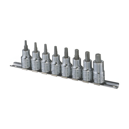 Ensemble d'embouts torx 1/2" X T20-T25-T27-T30-T40-T45-T50-T55 (8 pièces) Genius BS-408T