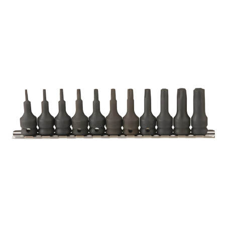 Genius TX-311 Torx bit set (11 pieces) T10 to T60 x 3/8"
