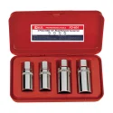 Genius FD-404M SAE bolt extractor set 1/2" x 1/4", 5/16", 3/8", 7/16"