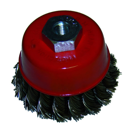 Rodac 6362TT knotted wire wheel brush 4" x 5/8" x 11