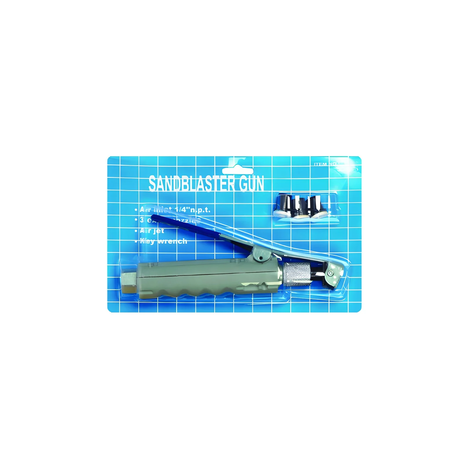 Fusil de sablage pneumatique 4 buses 1/4" NPT Rodac