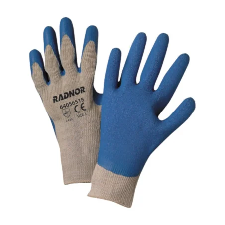 Ceco RB2101B-M medium Polyester/cotton covered with blue latex on palm work gloves