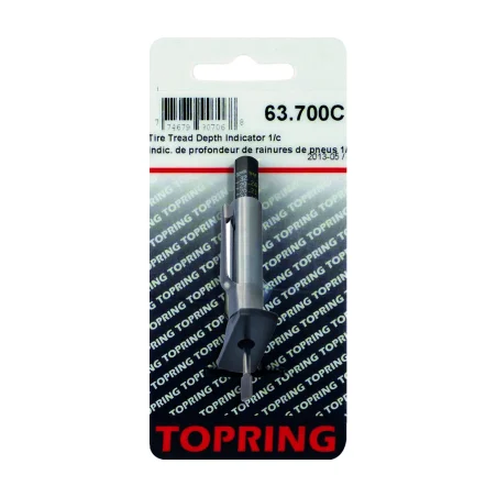 Topring 63-700C tire tread depth indicator in 1/32" and mm