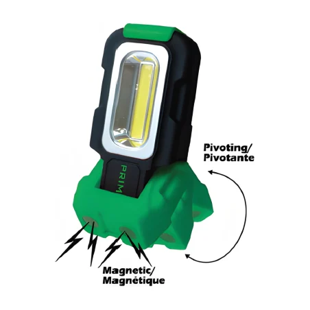 Lampe de travail à piles à DEL avec base pivotante 150 lm Prime Lite 24-326