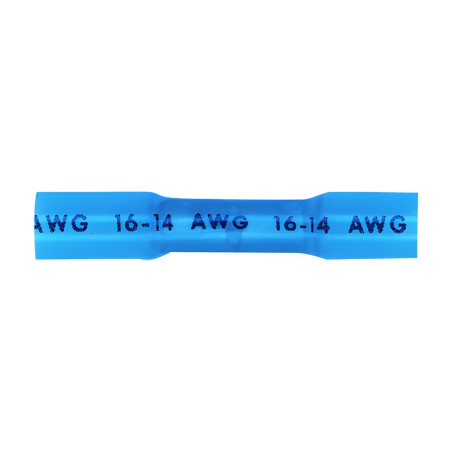 Manchons thermorétractables bleus 16-14 AWG (100 unités) Merithian 16105