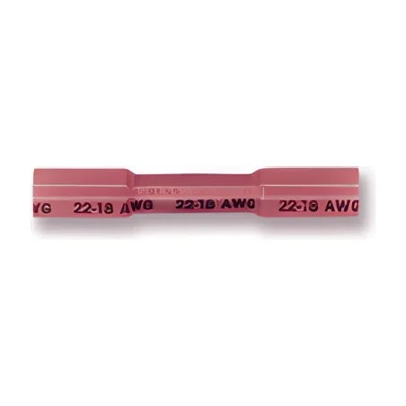 Manchons thermorétractables rouges 22-18 AWG (18 unités)