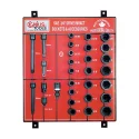 Genius CM-630ACS SAE Impact Socket and Accessory Display board (30 pieces) 3/4" Dr.