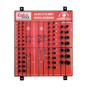 Genius CM-3472ACS SAE Impact Socket and Accessory Display board (72 pieces) 3/8" and 1/2" Dr.