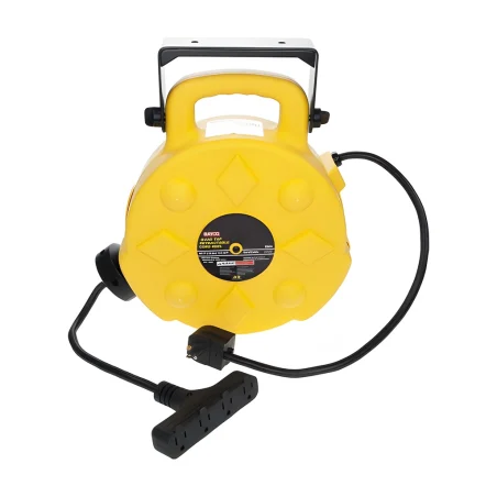 Bayco SL8904 retractable extension cord 4 outlets with 12/3 x 50' reel