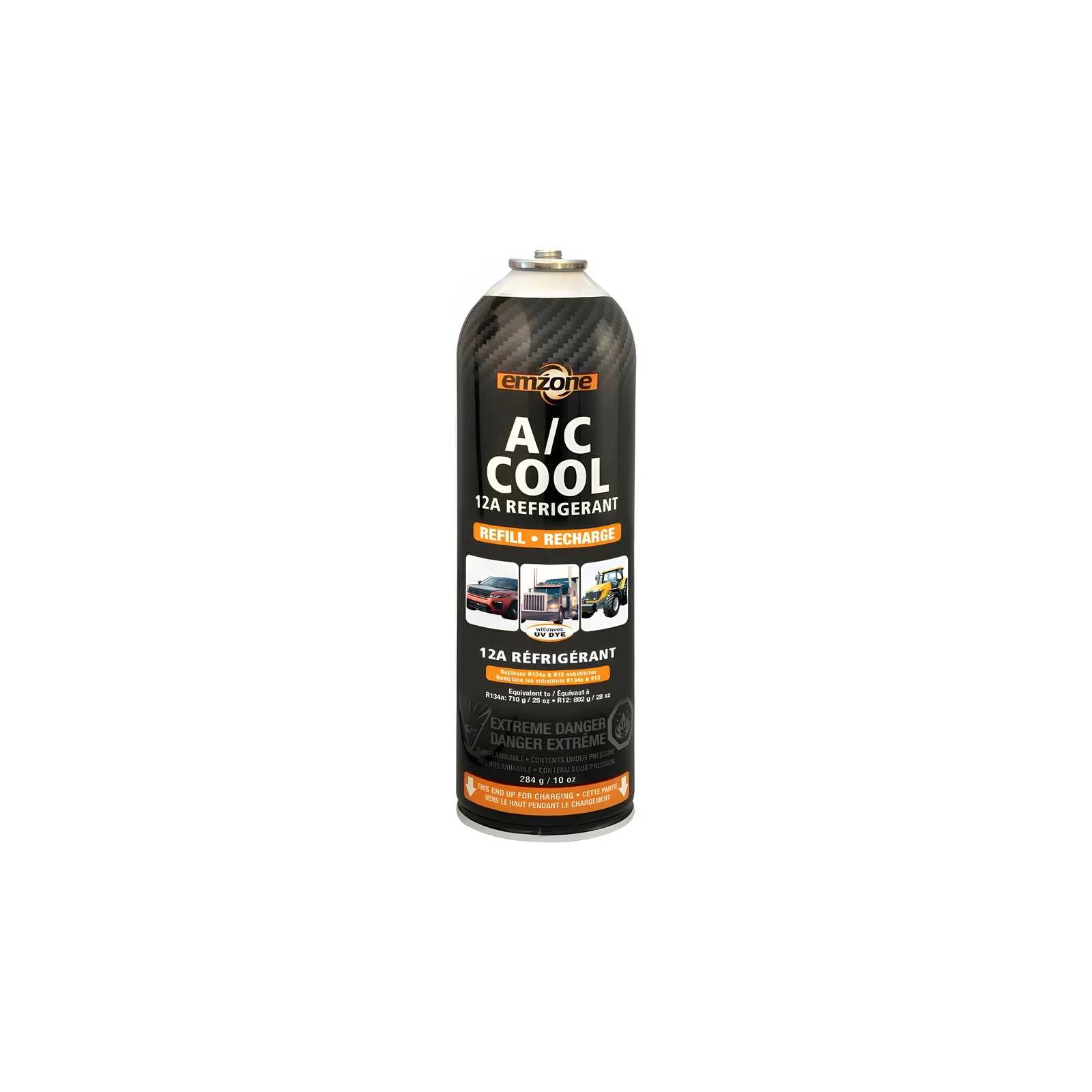 Emzone 45849 A/C cool refrigerant Easy-Fill 284G 12A