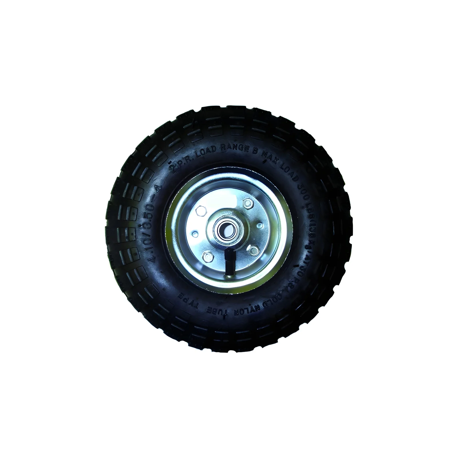 Roue pneumatique pour diable 10" essieu 5/8" Rodac