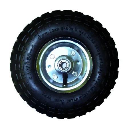 Roue pneumatique pour diable 10" essieu 5/8" Rodac