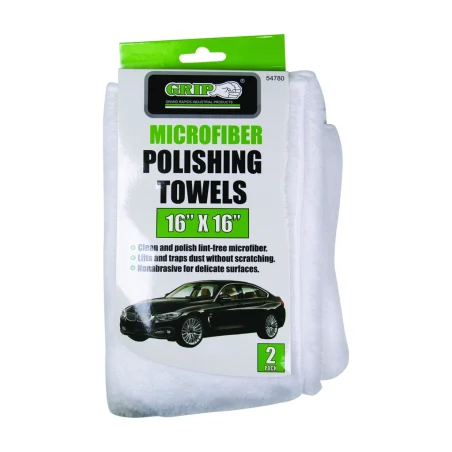 Rodac 54780 microfiber polishing towels (pack of 2) 16" x 16"