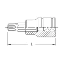 Embout de sécurité torx 3/8" x T-27 x 50mm Genius 308+7127