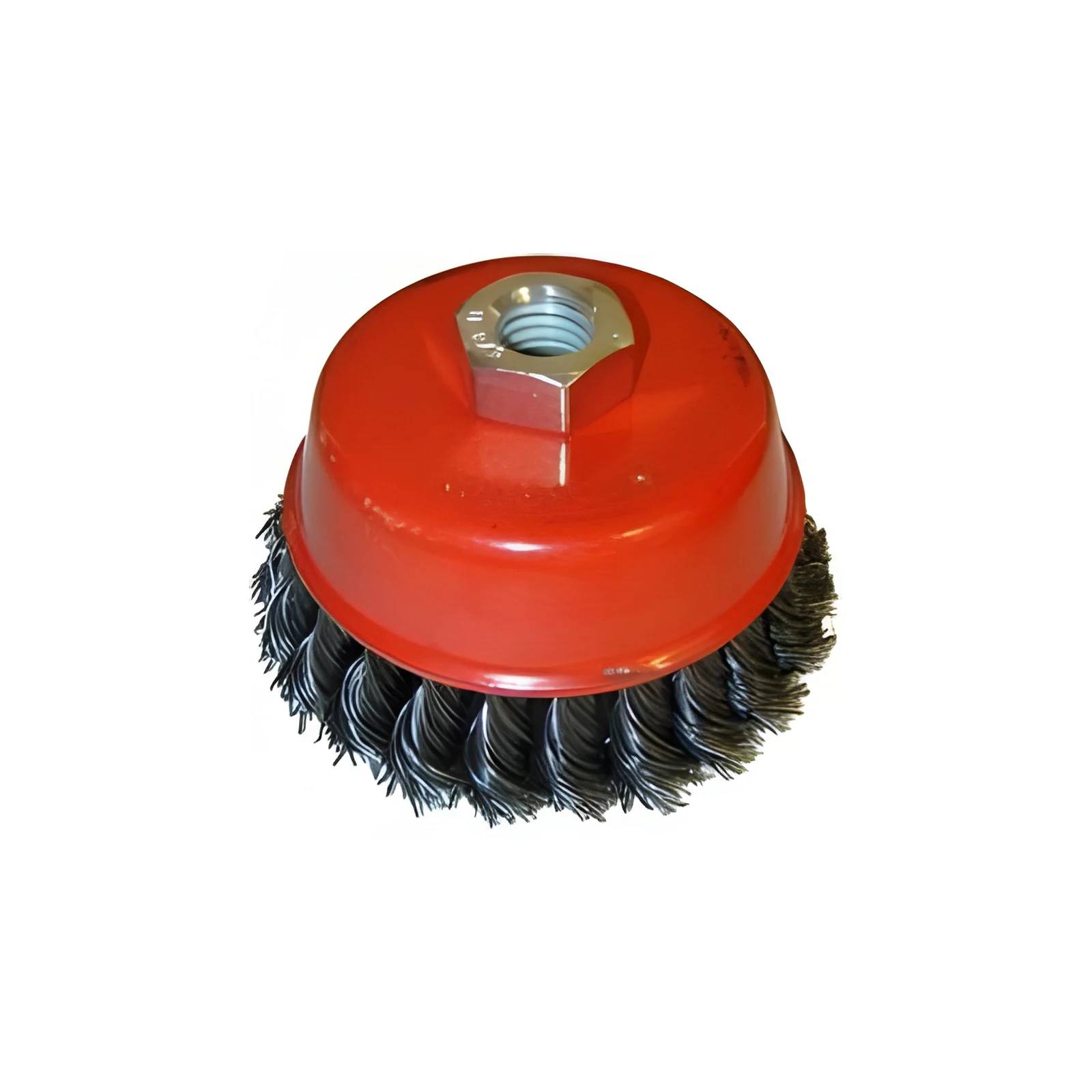 Brosse d'acier en forme de coupe à fils noués 2-3/4" x 5/8" x 11 Rodac 6162TT
