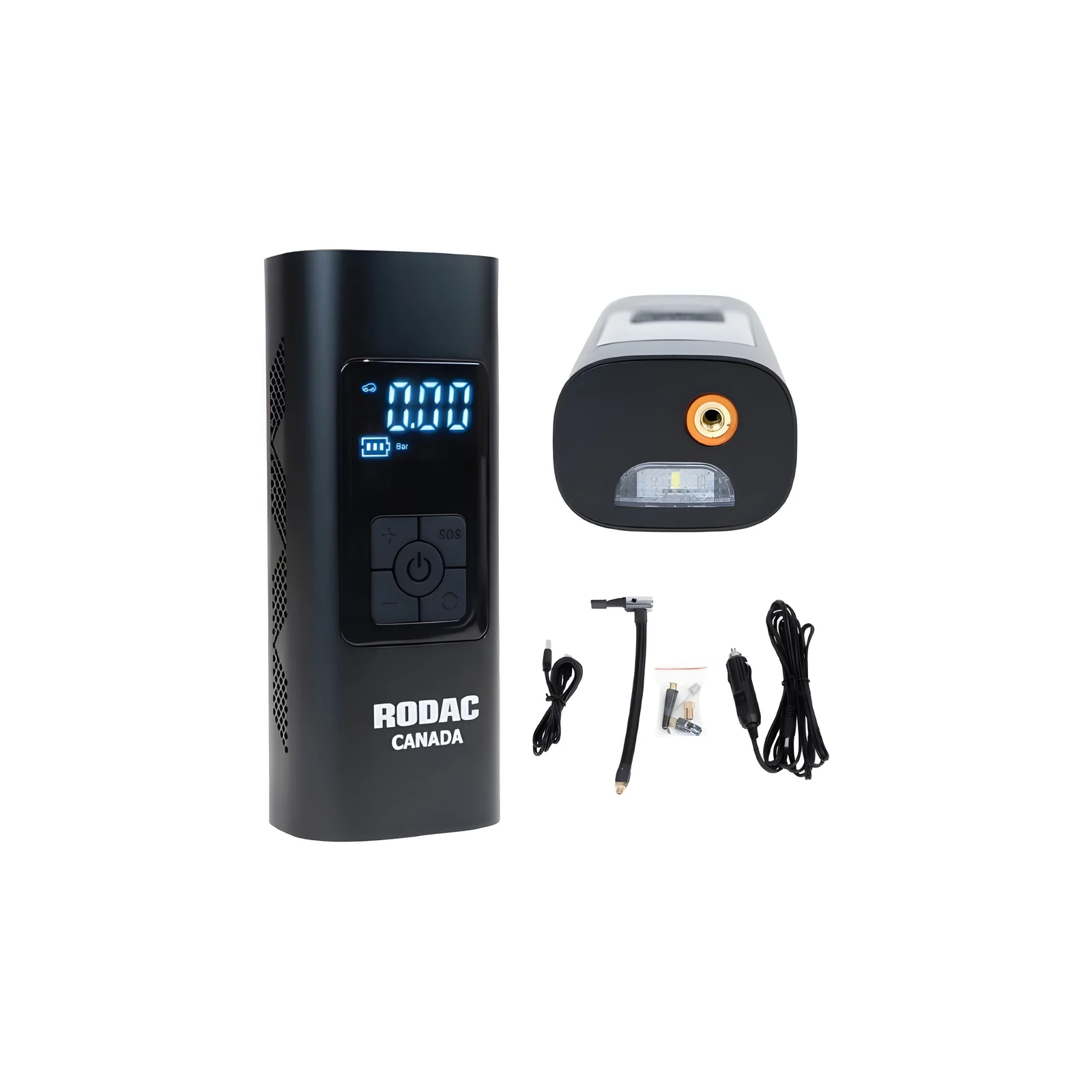 Rodac Digital Tire Inflator 5-in-1 Rechargeable
